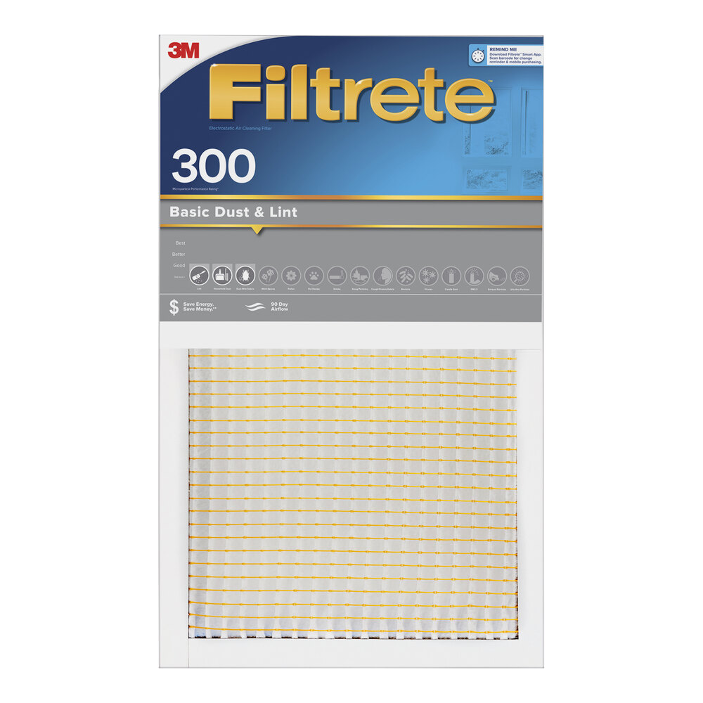 3M Filtrete 14" x 25" x 1" MPR 300 Basic Dust and Lint Air Filter 70006998549