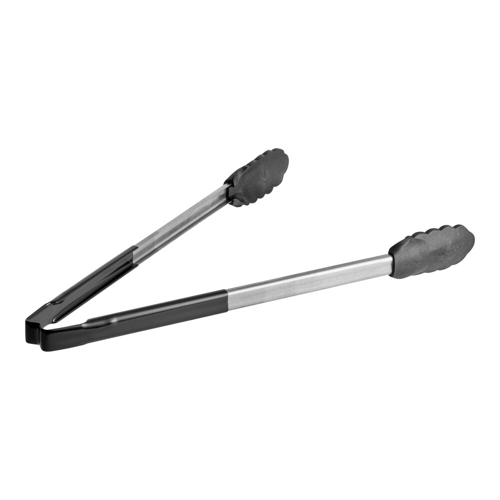 Vollrath 4781622 Jacob's Pride® 16" High Heat Nylon Tip Cooking Tongs with Coated Handle - Heat Resistant up to 450 Degrees Fahrenheit