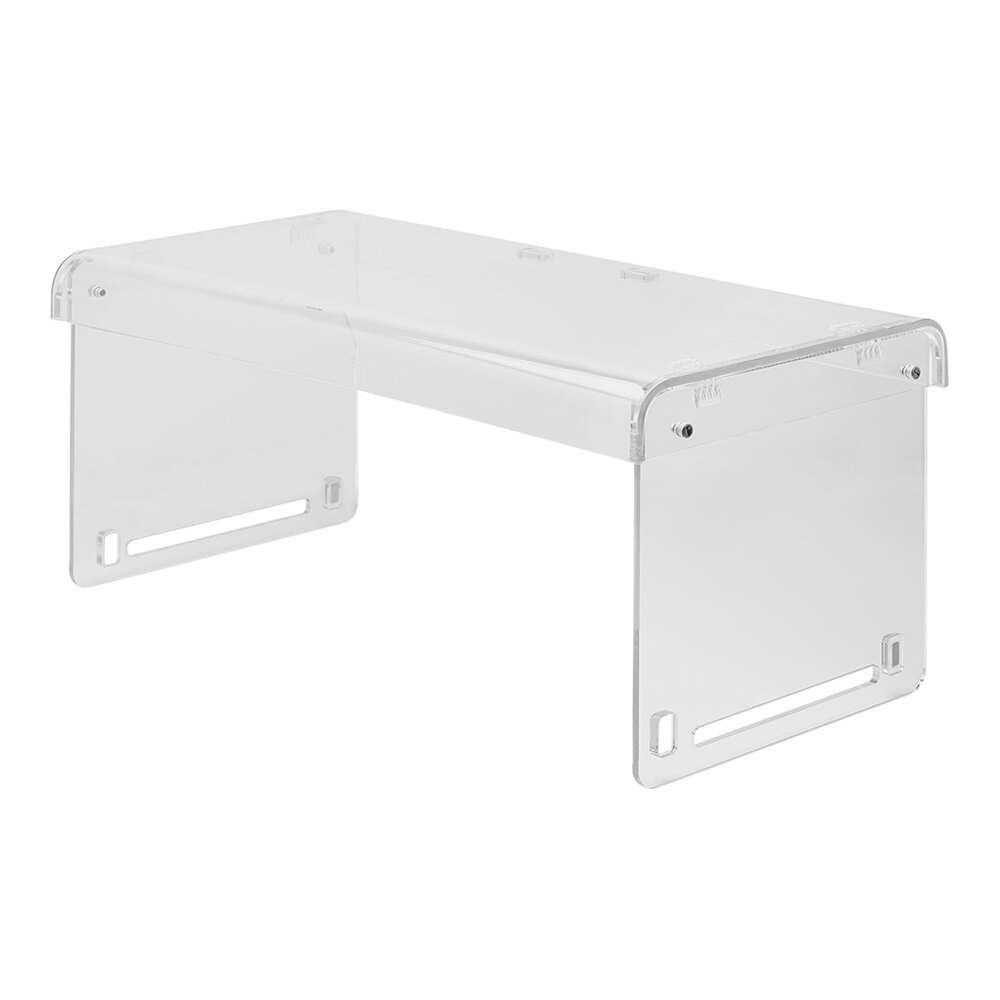 Vollrath MBA92821 48" Clear Acrylic Folding Mobile Sneeze Guard with Blue Nylon Bag