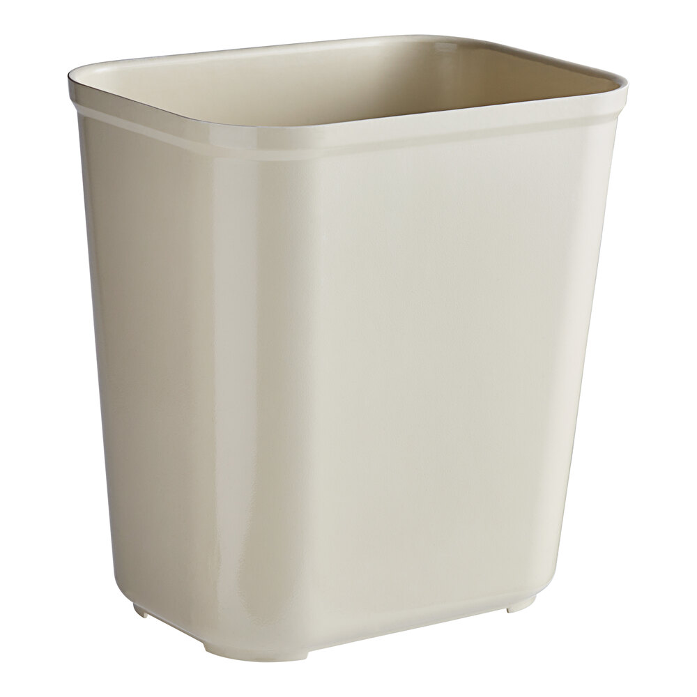 Rubbermaid® FG254300BEIG 28 Qt. / 7 Gallon Beige Rectangular Fire-Resistant Medical Wastebasket