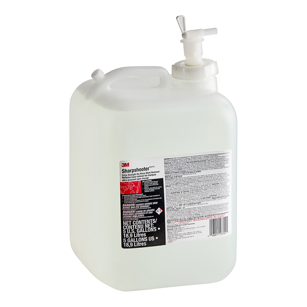 3M 13702 Sharpshooter 5 gallon / 640 oz. Extra Strength No-Rinse Mark Remover