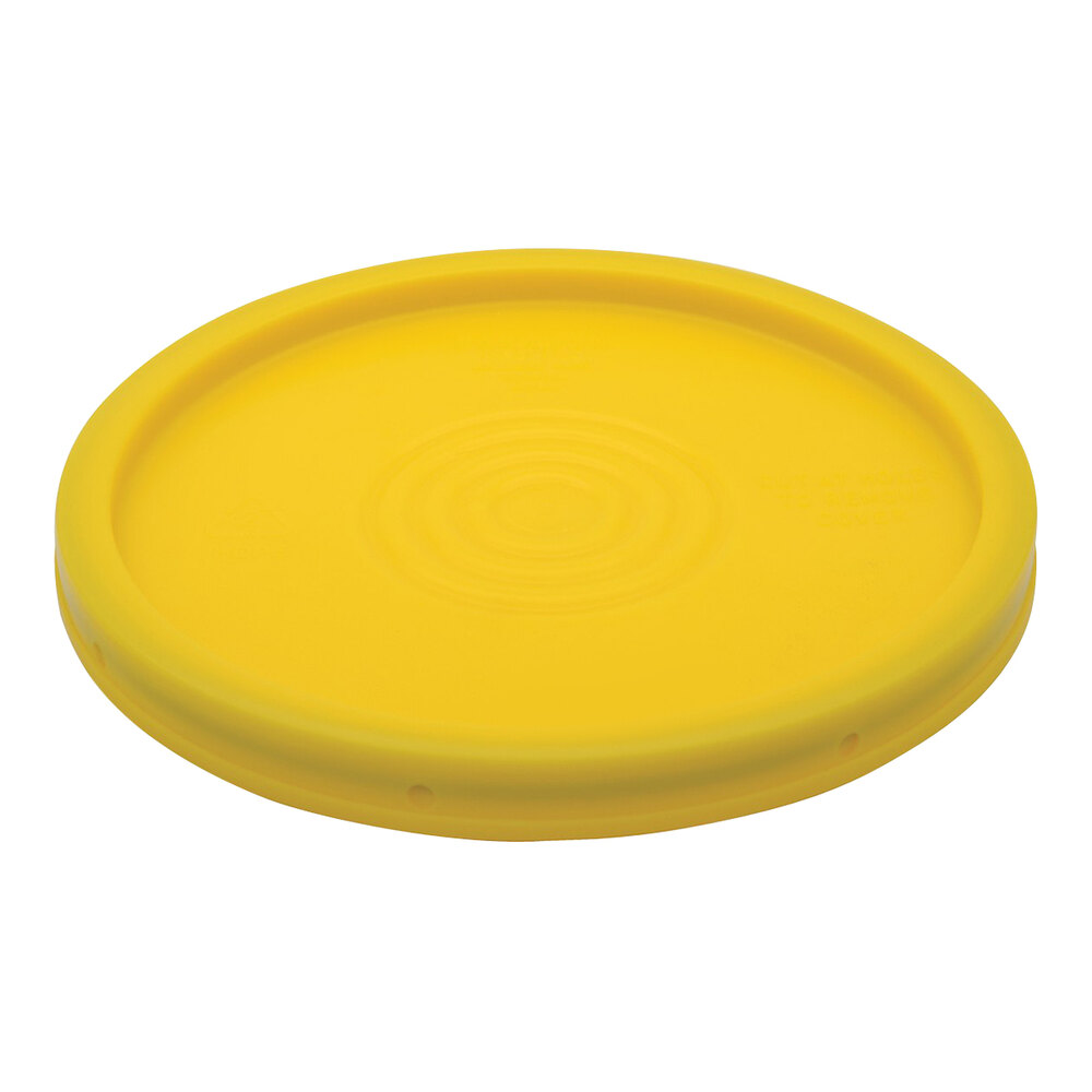 Vestil LID-54-PY HDPE Yellow Lid for PAIL-35-PWS, PAIL-54-PWS, and PAIL-6-PWS