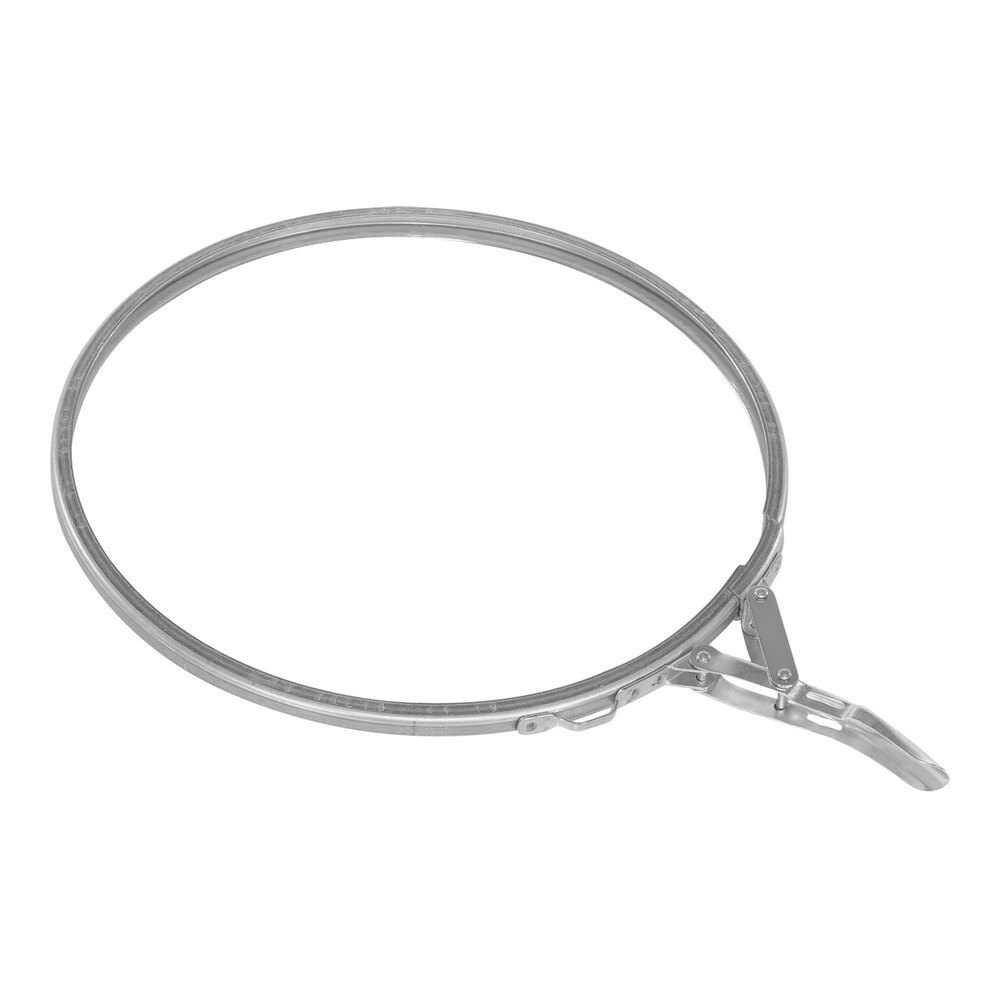 Vestil LID-STL-LL-UNR Silver Steel Lever Lock Closing Ring for 5 Gallon Pails and Lids