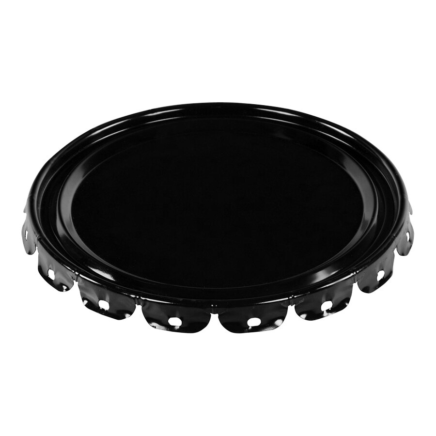 Vestil LID-STL-UN Black Steel Lid for PAIL-STL-RI-UN