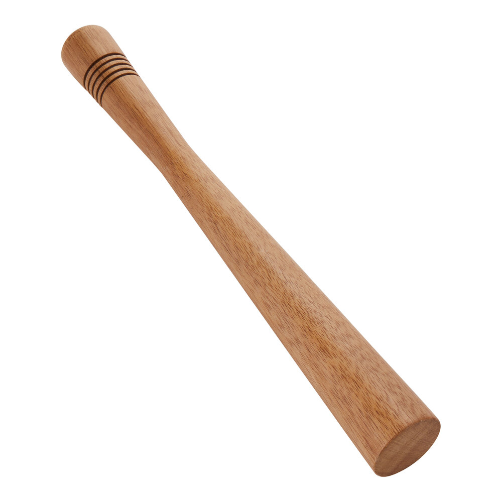 American Metalcraft 10" Acacia Wood Muddler MAW10