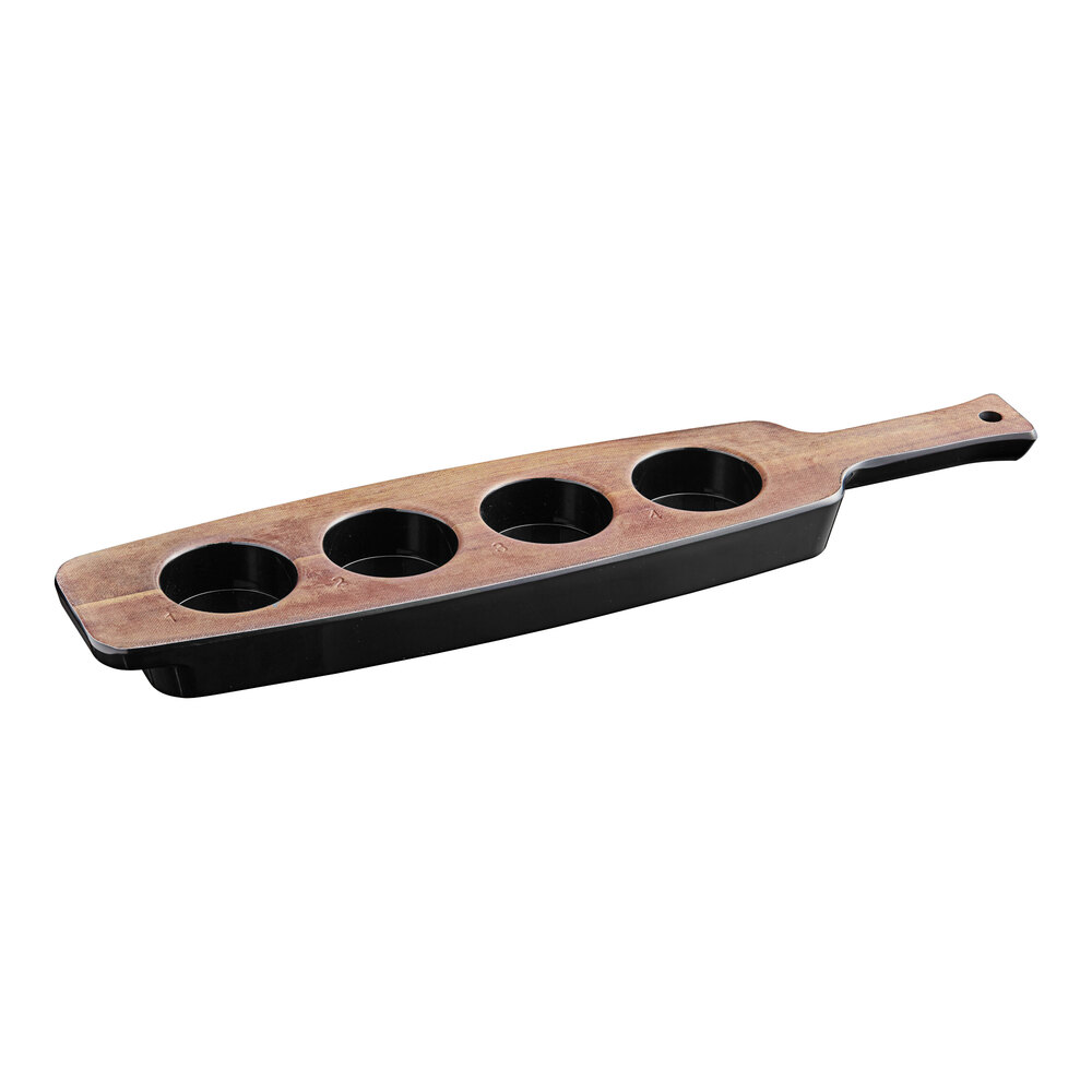 Libbey Cherry Wood 18 3/4" Melamine Flight Paddle - 6/Case