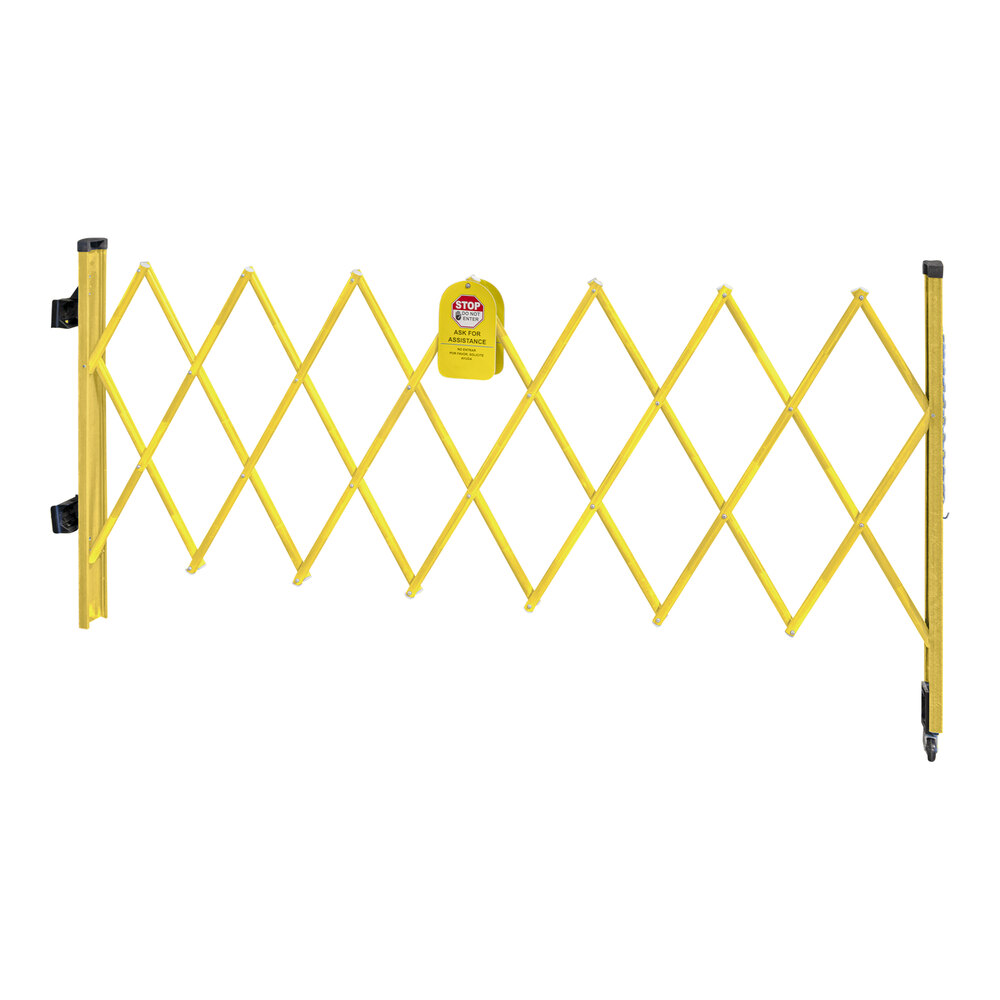 Ballymore 12' x 48" Yellow Fiberglass Expandable Safety Gate SAFETY GATE FIBERGLASS-Y - 2/Set