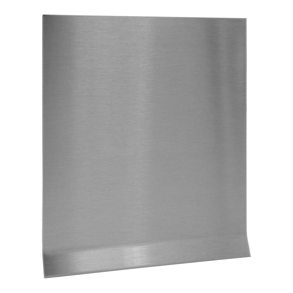 Western Fabricating 6" x 96" 18 Gauge Stainless Steel Cove Wall Base with Toe and #4 Brushed Finish 304-SSTL-FIN4-CBT6-96