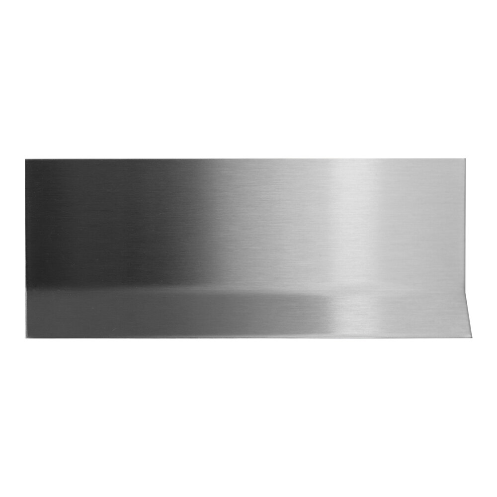 Western Fabricating 2" x 96" 18 Gauge Stainless Steel Cove Wall Base with Toe and #4 Brushed Finish 304-SSTL-FIN4-CBT2-96