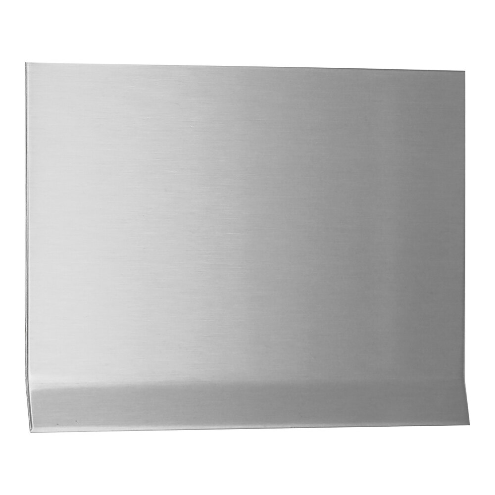 Western Fabricating 4" x 96" 18 Gauge Stainless Steel Cove Wall Base with Toe and #4 Brushed Finish 304-SSTL-FIN4-CBT4-96