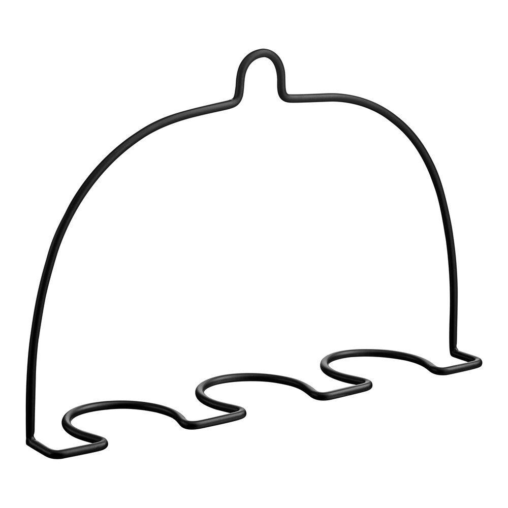 Vollrath Three Glass Black Inline Flight Carrier