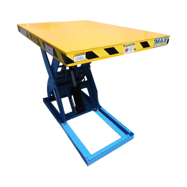 Ballymore MAX-Lift Steel Scissor Lift Table with Hand Control and 36" x 48" Platform BM-MS-4K-43R-3648-H - 4,000 lb. Capacity
