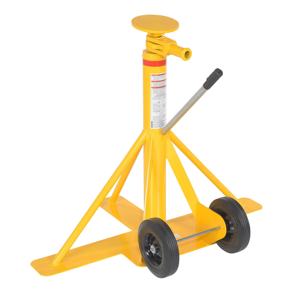 Vestil 100,000 lb. Portable Steel Big Foot Trailer Stabilizing Jack with 40,000 lb. Lifting Capacity and 39 1/2"-51" Height BFSJ-2748