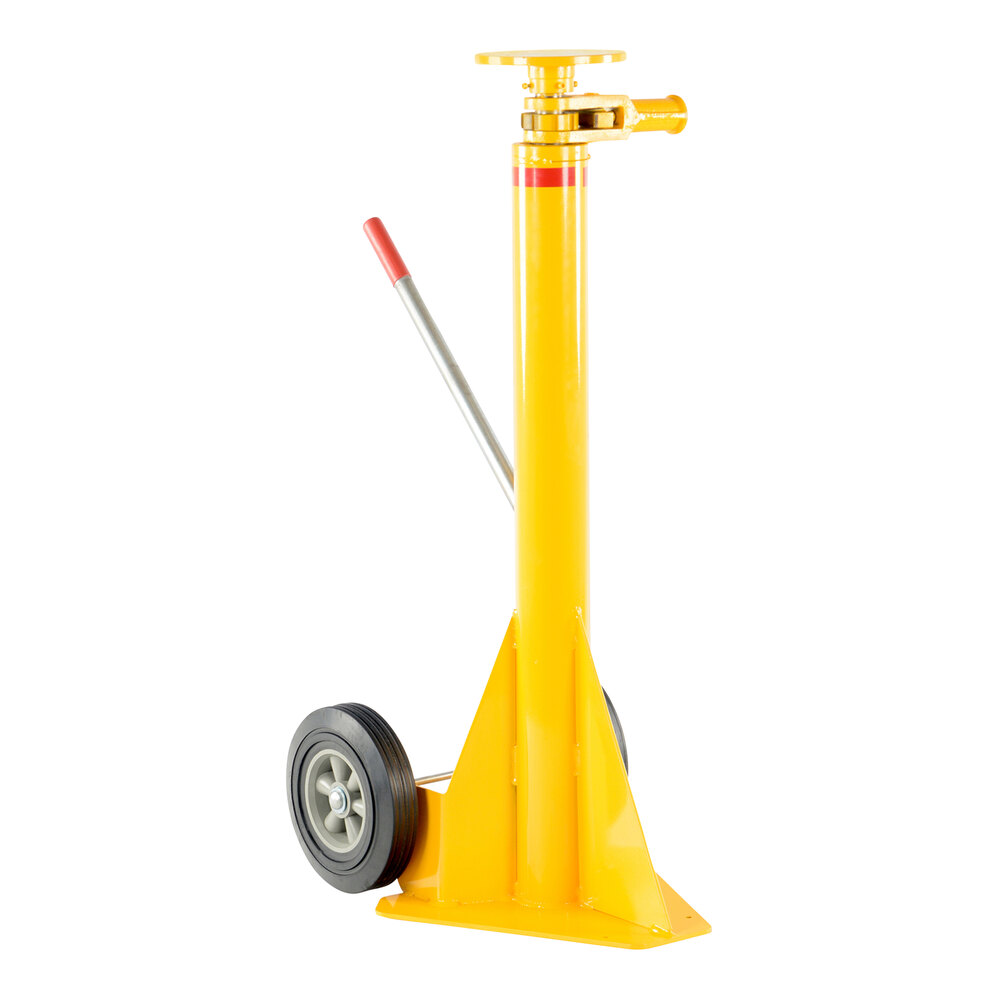 Vestil 100,000 lb. Portable Trailer Stabilizing Ratchet Jack with 40,000 lb. Lifting Capacity and 45"-57" Height HI-J
