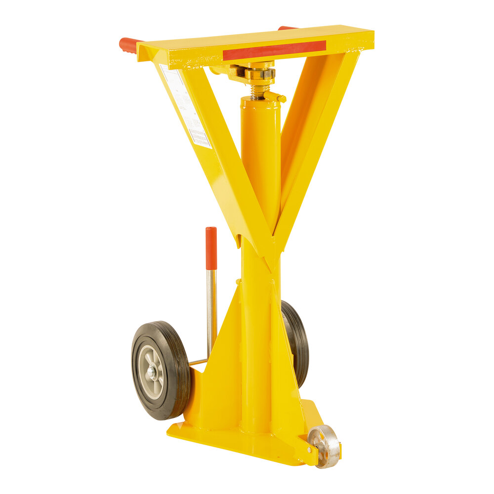 Vestil 100,000 lb. Portable Trailer Stabilizing Ratchet Jack with Lifting Beam with 40,000 lb. Lifting Capacity and 40"-51" Height LO-J-BEAM