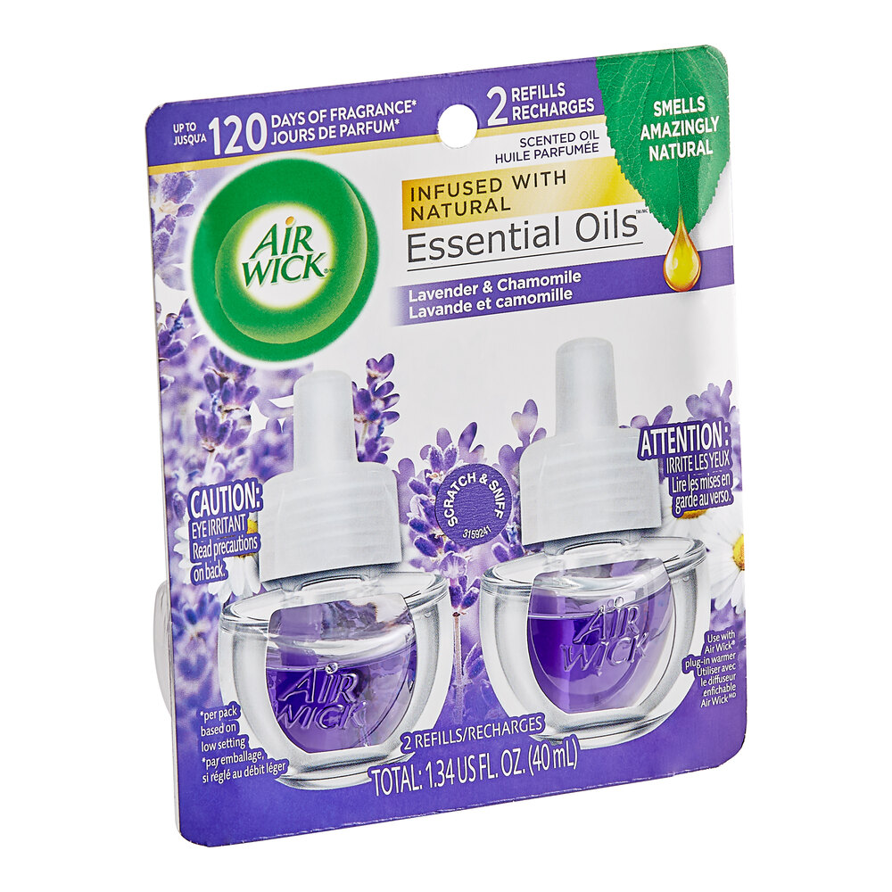 Air Wick RAC78473CT Lavender and Chamomile Scented Oil Fragrance Diffuser Refill 2-Pack