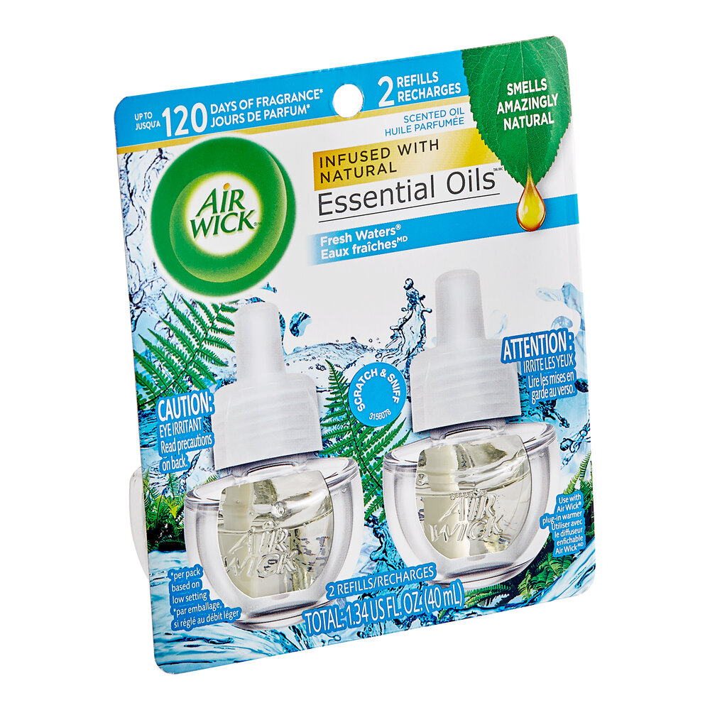 Air Wick RAC79717CT Fresh Waters Scented Oil Fragrance Diffuser Refill 2-Pack