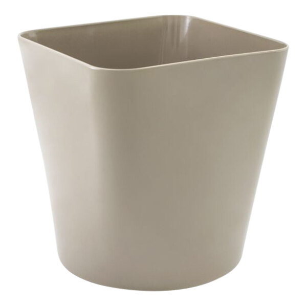 room360 Taos RWA038BEB21 7 Qt. Putty Bamboo Fiber Flare Wastebasket - 4/Case