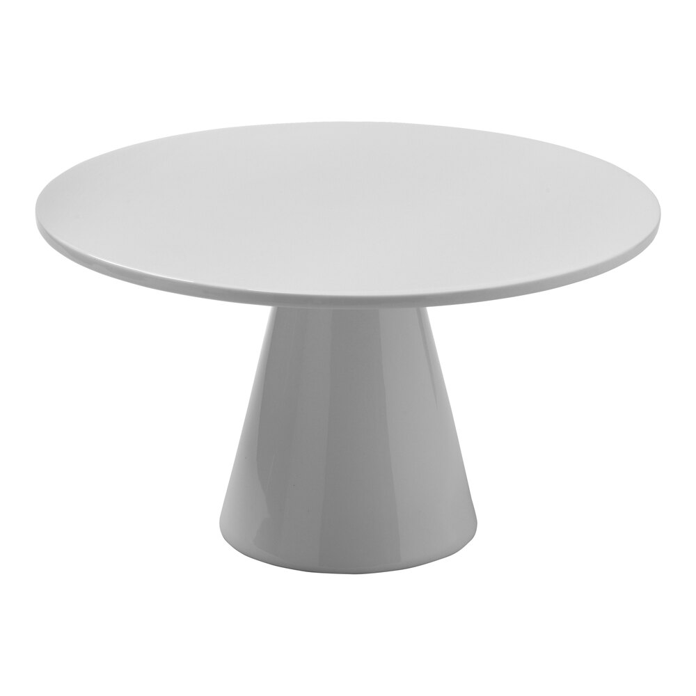 Roselli Design from Steelite International 11 1/2" White Round Porcelain Display Stand