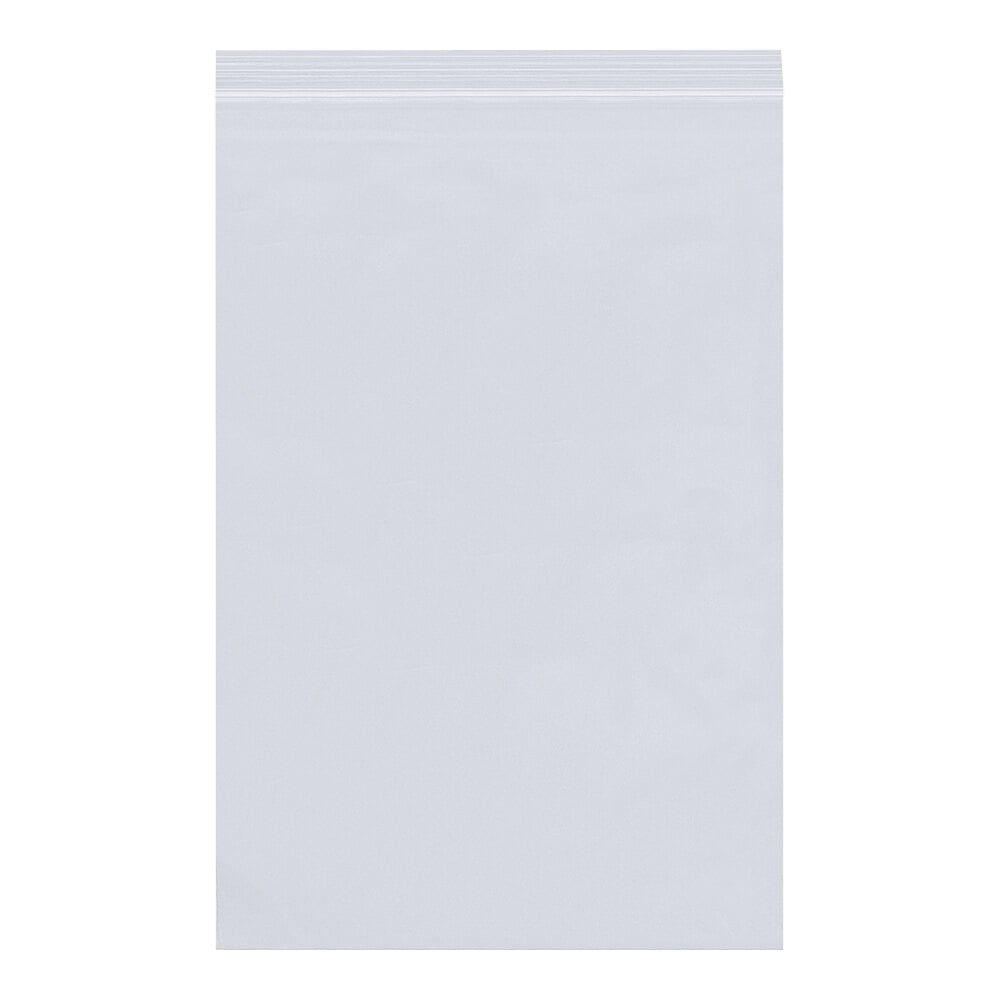 Lavex 10" x 16" 8 Mil Clear Reclosable Polyethylene Bag - 500/Case