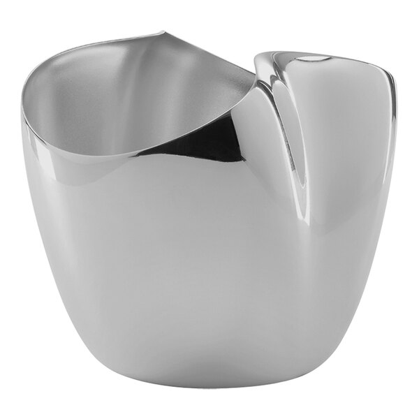 Robert Welch by Steelite International Drift 11" x 8 1/2" x 9" Double Stainless Steel Wine / Champagne Bucket 5977RW002