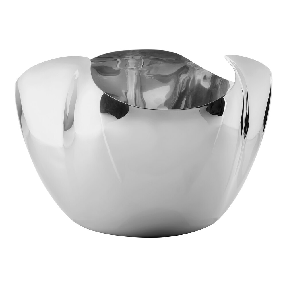 Robert Welch by Steelite International Drift 10 5/8" x 16 1/8" x 16 1/8" Stainless Steel Wine / Champagne Cooler 5977RW020