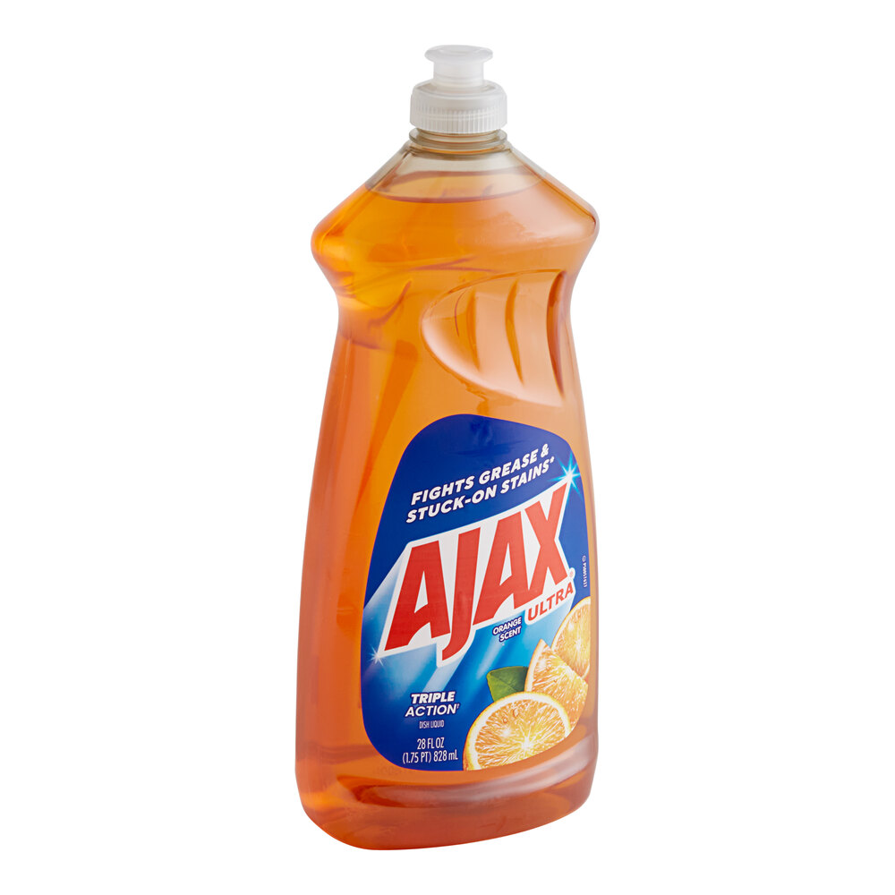 Ajax Ultra CPC44678EA 28 oz. Triple Action Orange Scent Dish Detergent