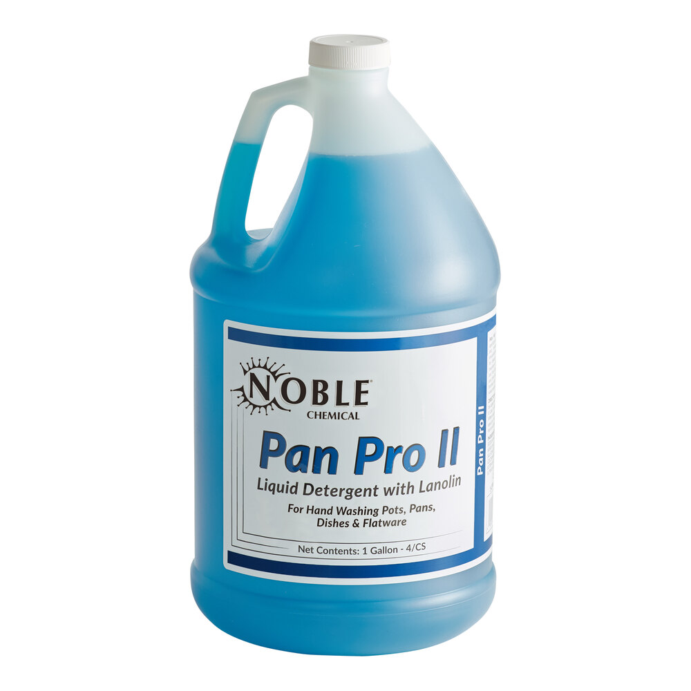 Noble Pan Pro II 1 gallon / 128 oz. Concentrated Pot & Pan Detergent with Lanolin - 4/Case