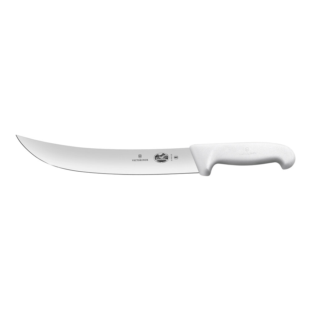 Victorinox 10" Cimeter Knife with White Fibrox Handle 5.7307.25
