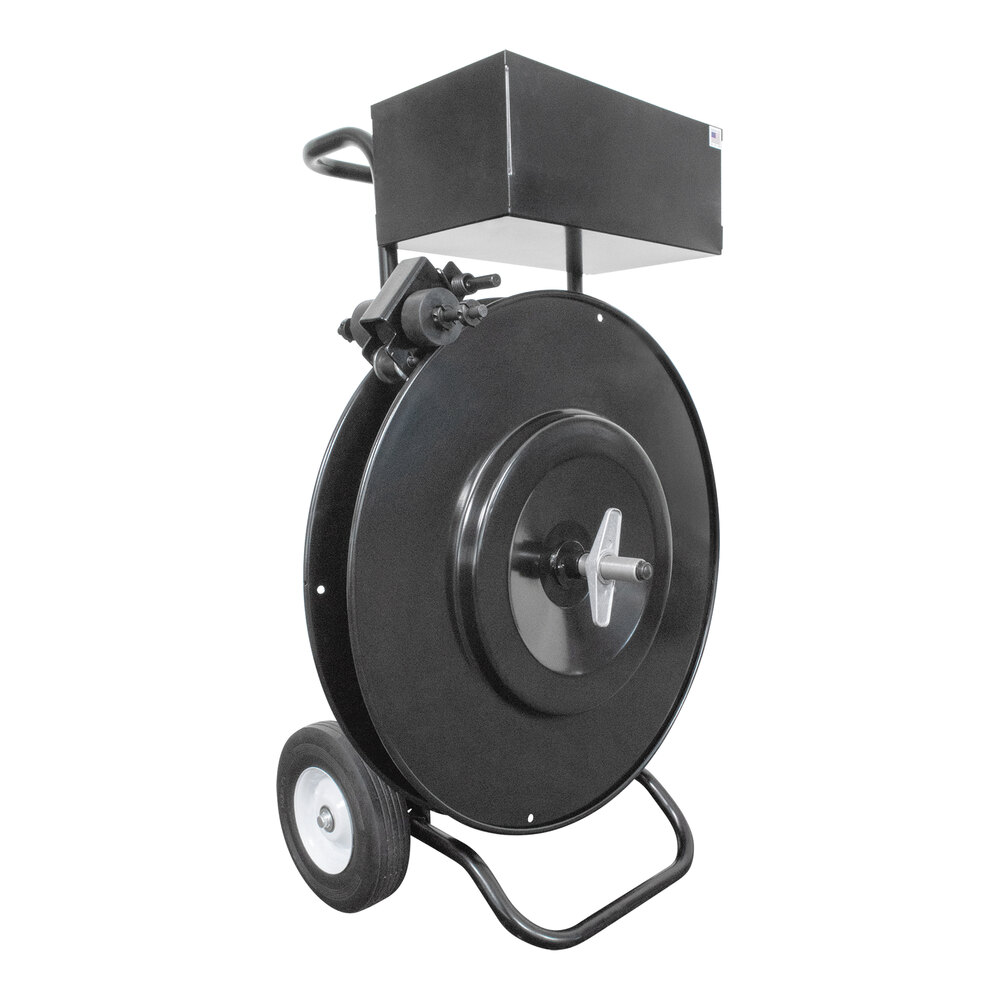 Lavex Premium Heavy-Duty Mobile Oscillated-Wound Strapping Dispenser with Strap Troller EP-3200-HD