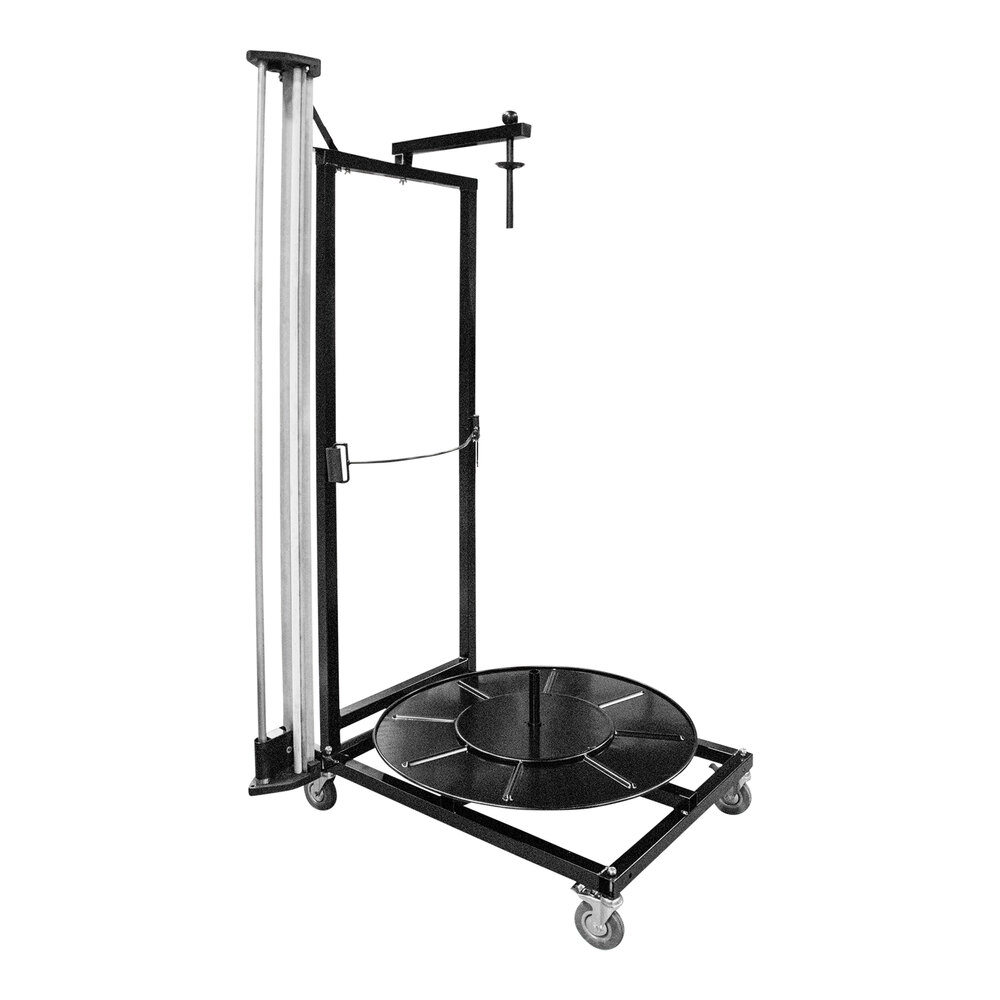 Lavex 60" Mobile Packaging Roll Dispenser with 25" Dispensing Disk and Manual Rotary Cutter EP-6560-60-S