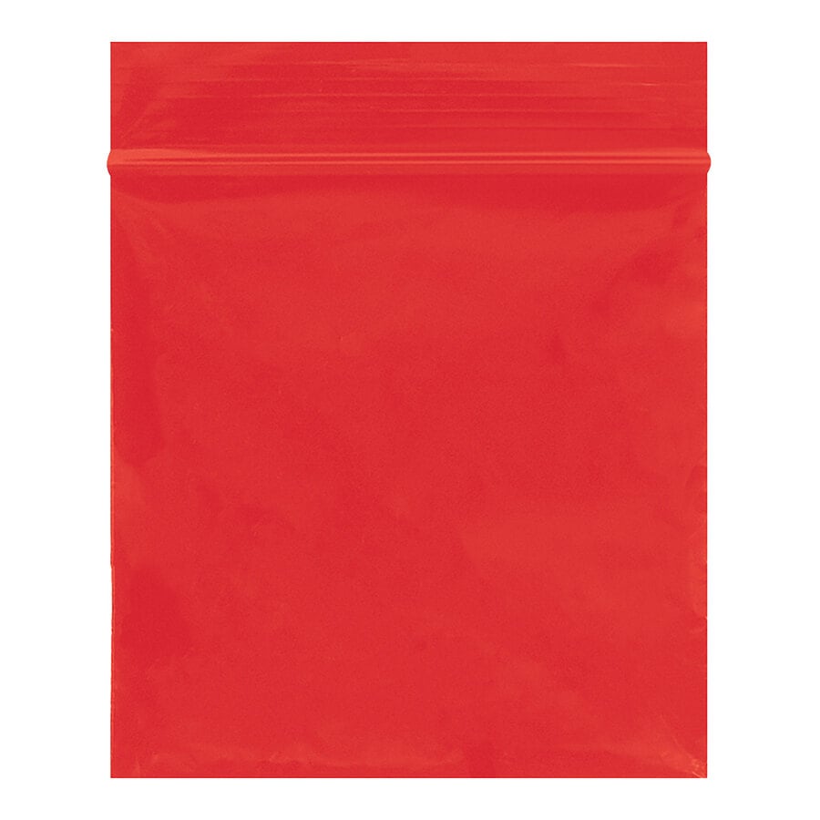 Lavex 9" x 12" 2 Mil Red Reclosable Polyethylene Bag - 1,000/Case