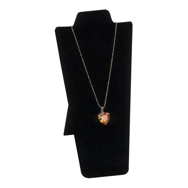 4 1/4" x 8 1/4" Black Velvet Necklace Display Stand