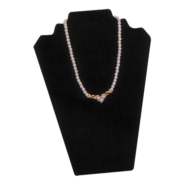 8 1/4" x 12 1/2" Black Velvet Necklace Display Stand