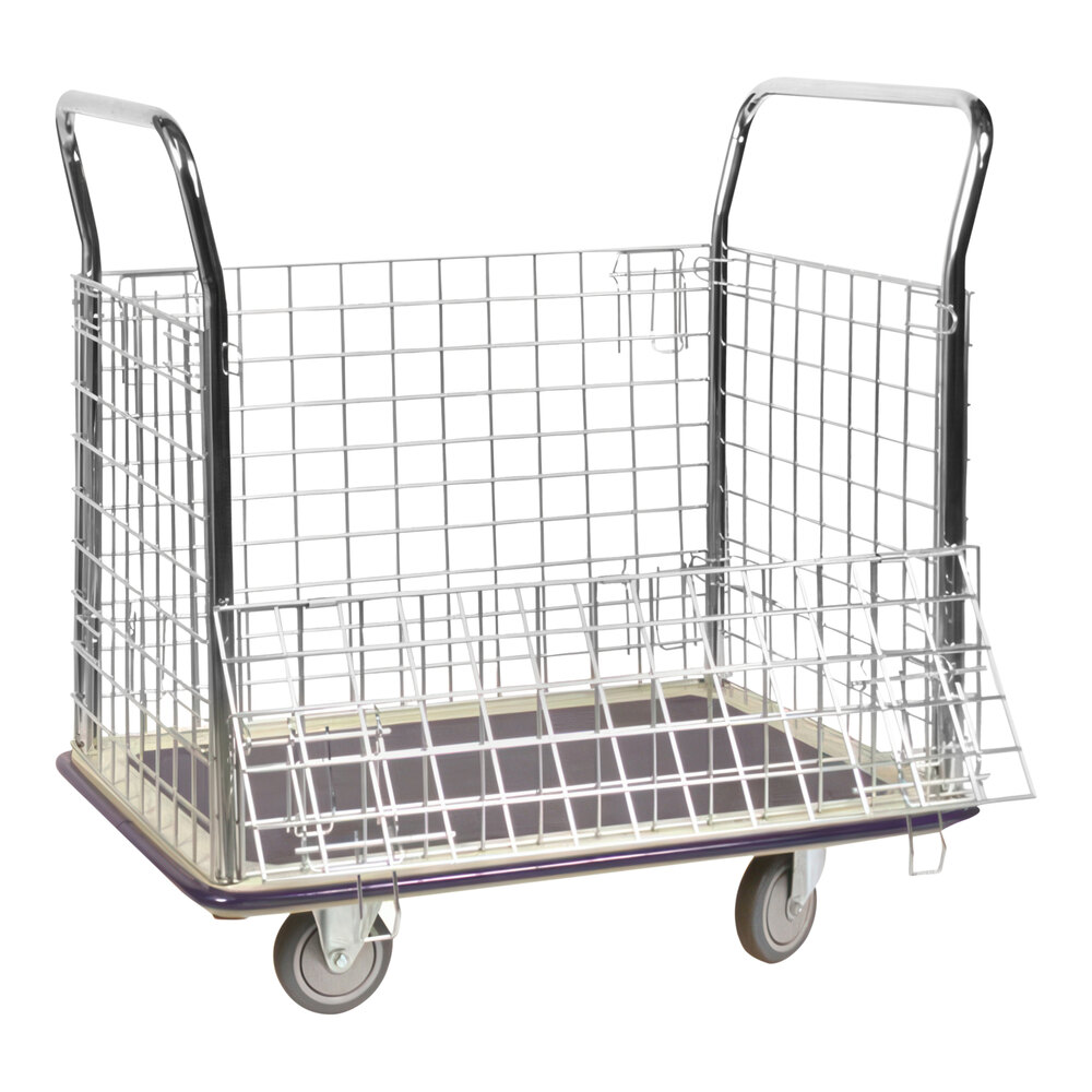 Wesco Industrial Products 23" x 35" Steel Wire Cage Platform Truck 270456
