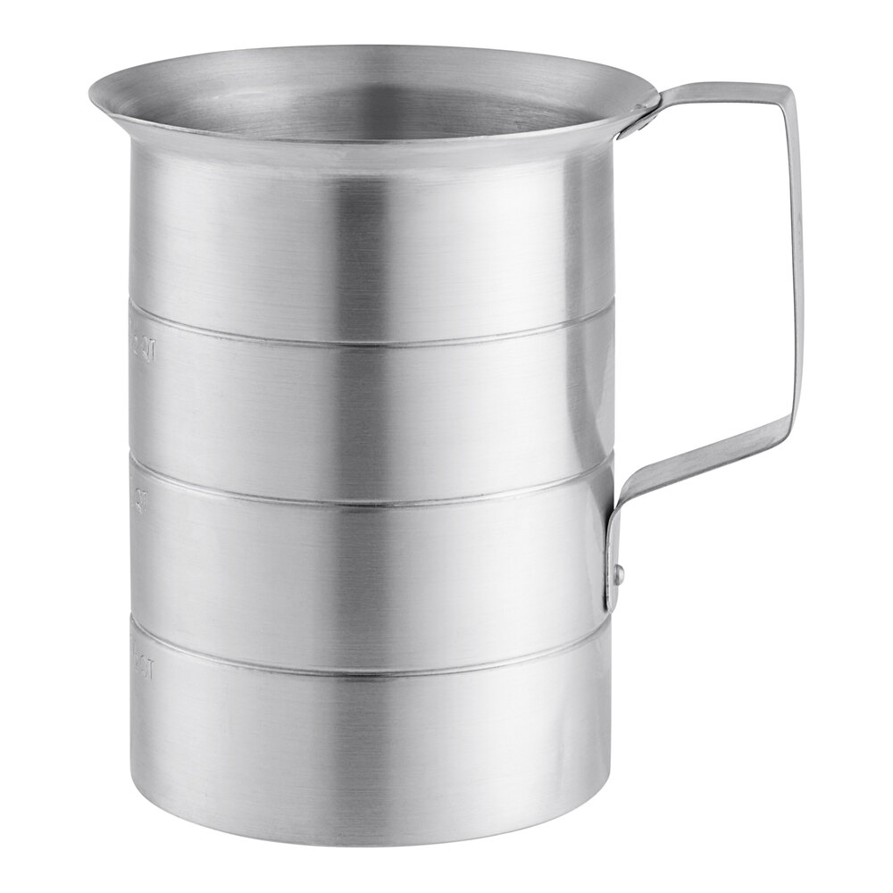 Choice 2 Qt. Aluminum Measuring Cup with Pour Lip