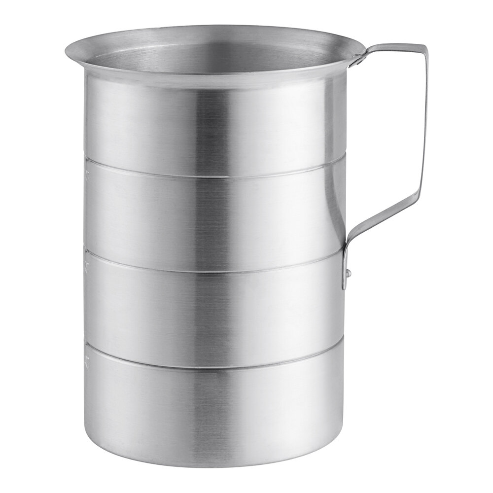 Choice 4 Qt. Aluminum Measuring Cup with Pour Lip