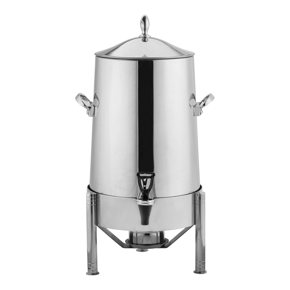 WNK from Steelite International 5 Gallon Stainless Steel Single Wall Coffee Urn with Straight Legs 5370S510