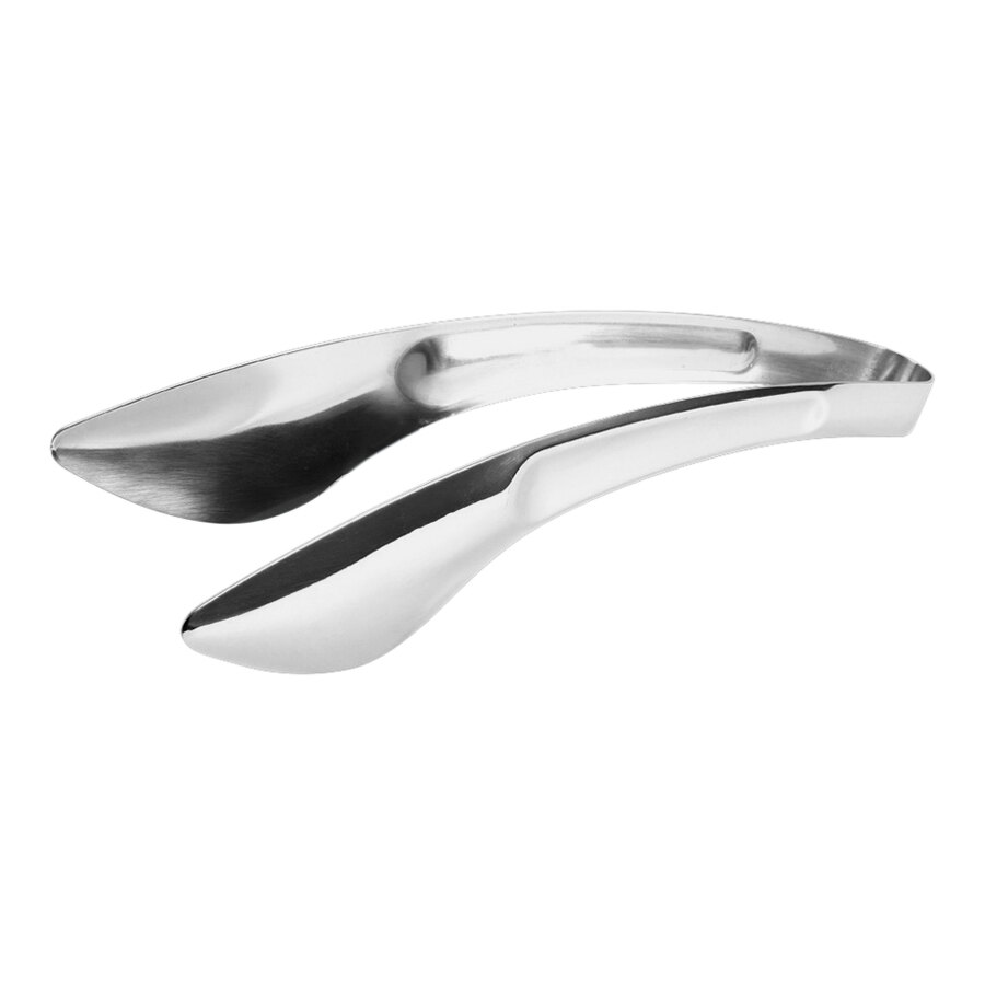 WNK from Steelite International 9 1/4" Stainless Steel Bread Tongs with Smooth Edges 5360S389