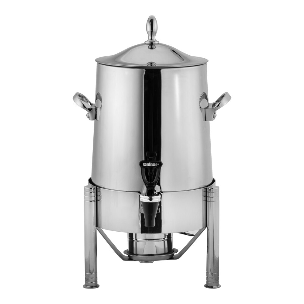 WNK from Steelite International 2.875 Gallon Stainless Steel Single Wall Coffee Urn with Straight Legs 5370S509