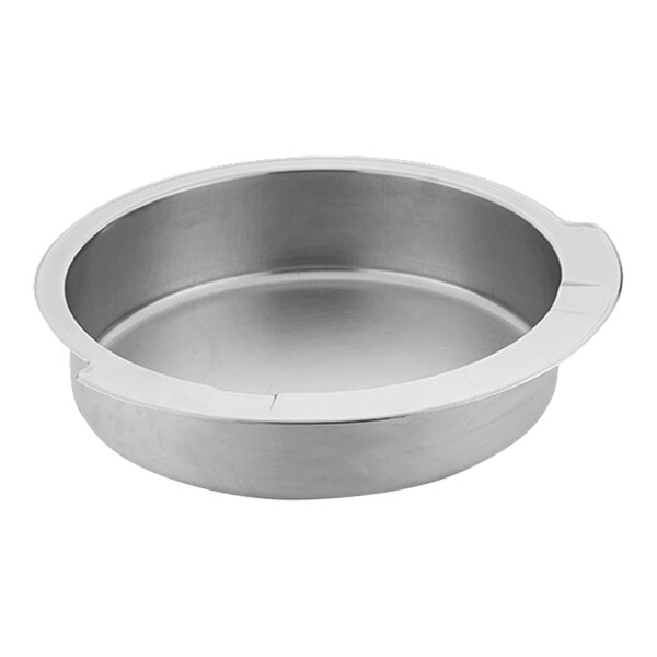 WNK from Steelite International 6.75 Qt. Round Stainless Steel Chafer Water Pan 5370S546