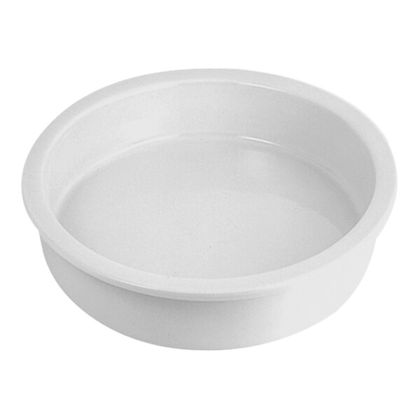 WNK from Steelite International Diva 3.25 Qt. Round Porcelain Chafer Food Pan 5370S558