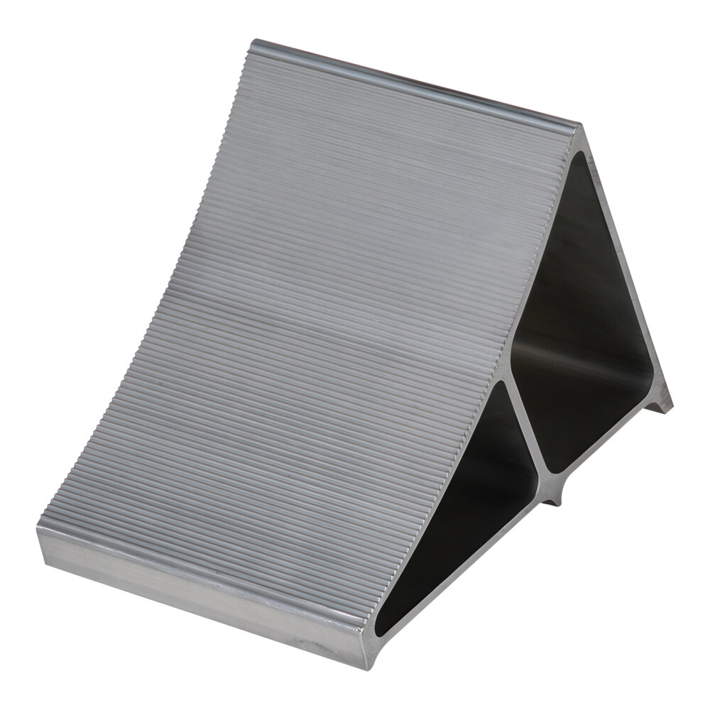 Vestil 11 3/4" x 7" x 8" Aluminum Wheel Chock with Serrated Top EALUM-7