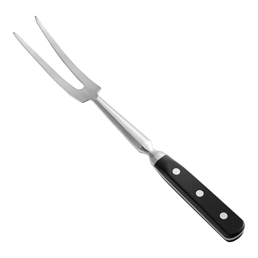 Choice Classic 12" High Carbon Stainless Steel Forged Pot / Carving Fork with POM Handle