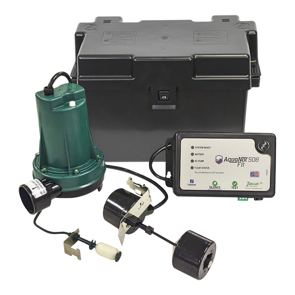 Zoeller 508-0014 AquaNot Fit 508 Backup Sump Pump System - 12V