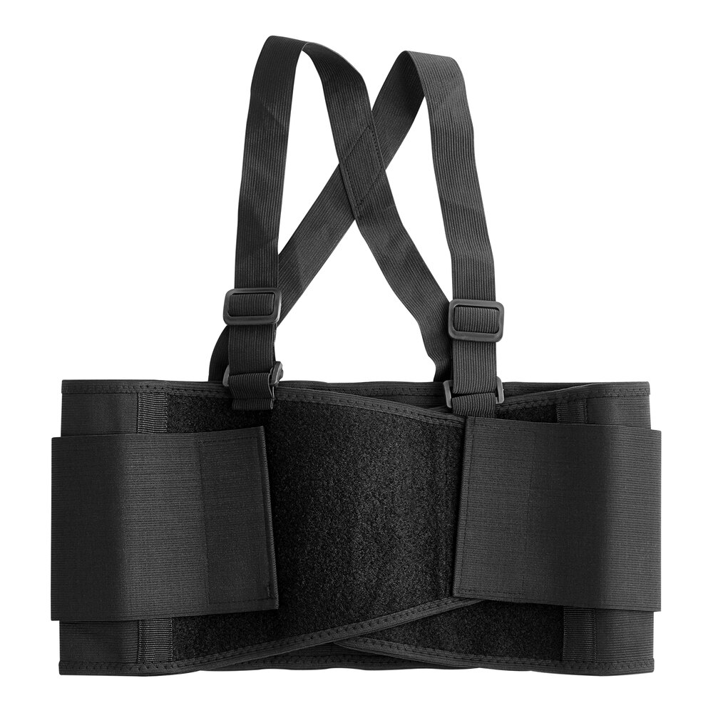 Lavex Black Adjustable Back Support Belt - Medium