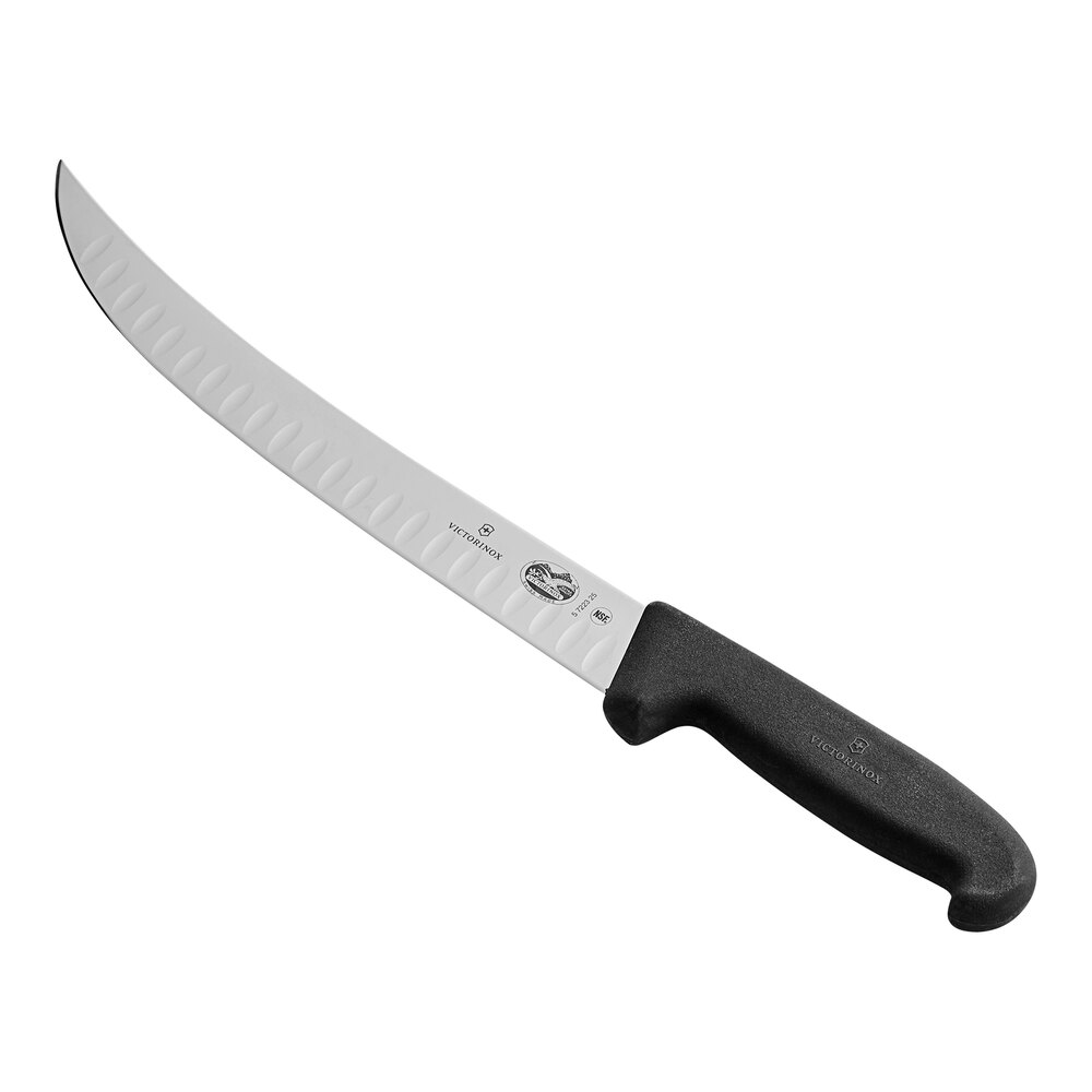 Victorinox 10" Granton Edge Breaking Knife with Black Fibrox Handle 5.7223.25