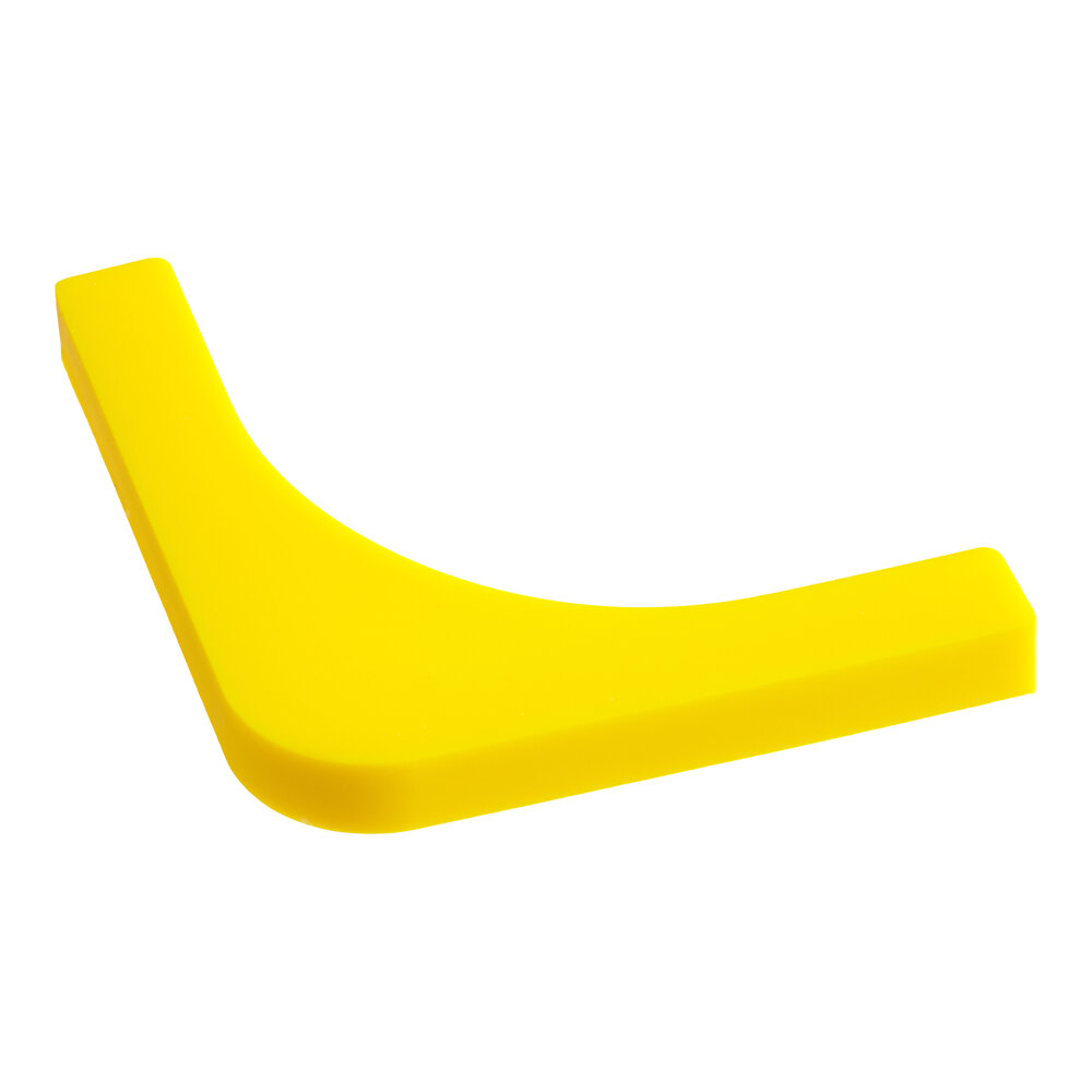 Choice 3" Yellow Blank Write-On Food Pan Corner Label