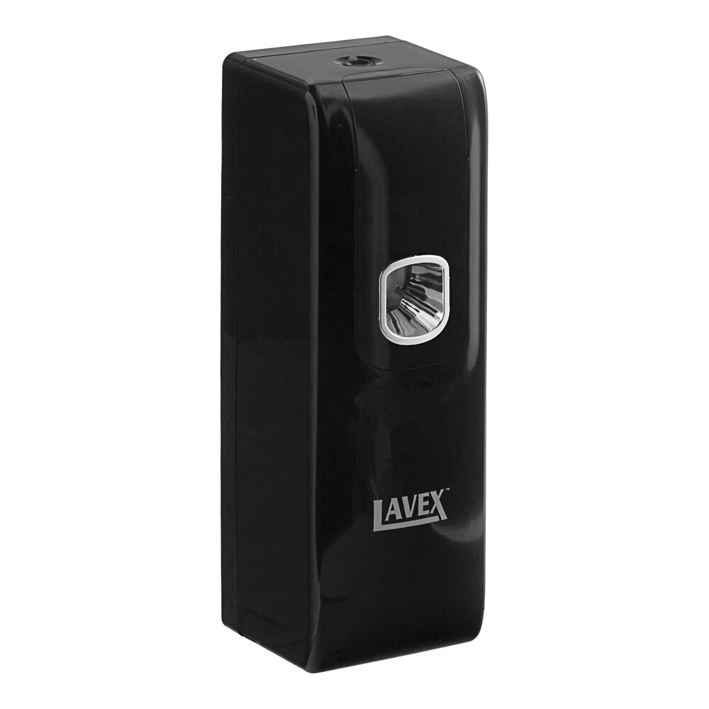 Lavex 7.25 oz. Black Metered Aerosol Air Freshener System