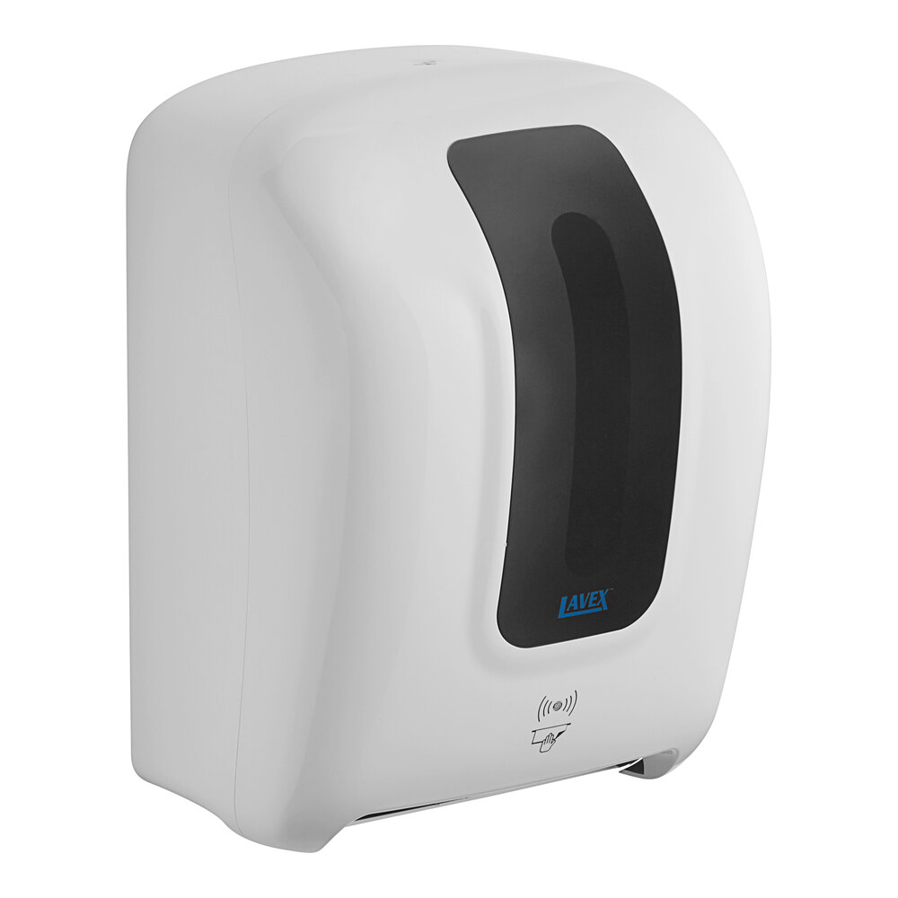 Lavex White Automatic Paper Towel Dispenser with Motion Sensor